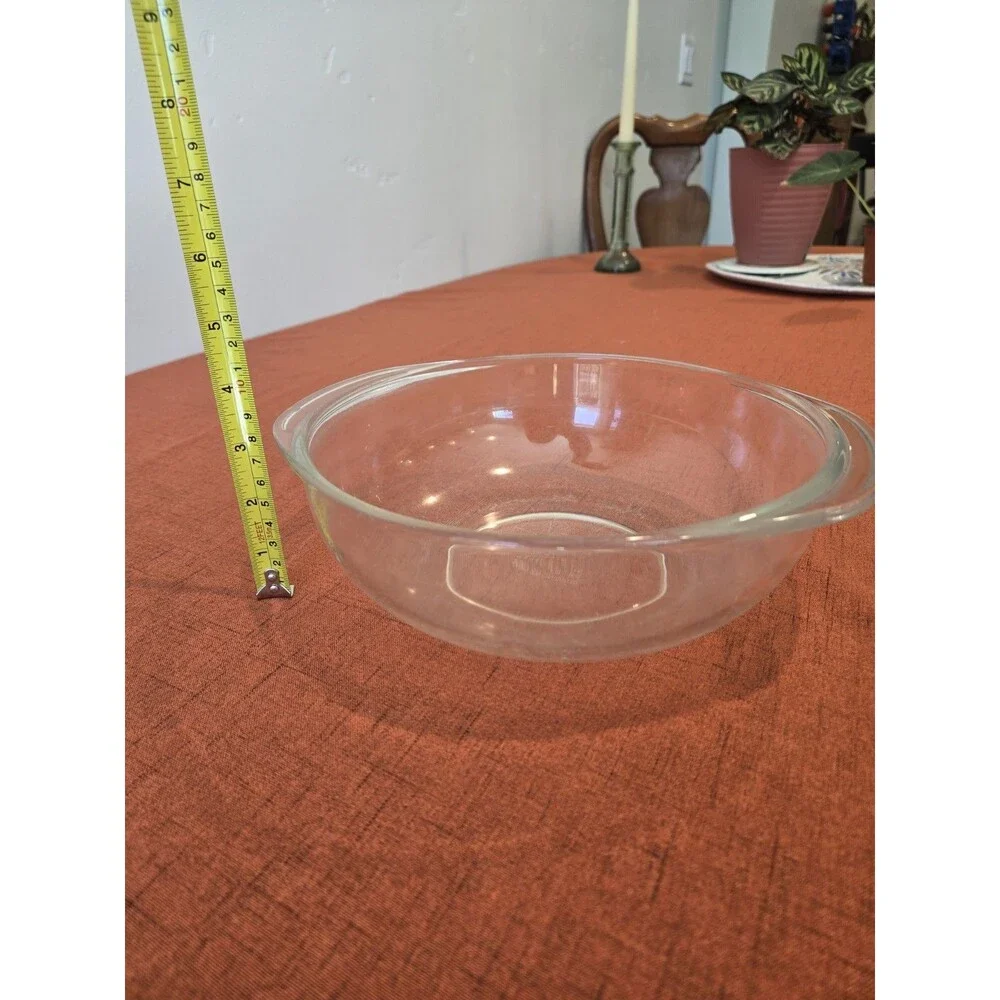 Pyrex 624 Clear Glass Oval Casserole Dish 10 in Microwave & Oven Safe